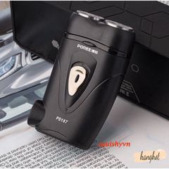 Máy cạo râu Poree PS187 Mini - Công nghệ lưỡi kép 4D, An toàn & Tiết kiệm Thời gian - Phụ Kiện Chăm Sóc Nam 100% Khô