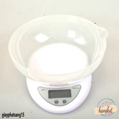 Cân Điện Tử Mini 5kg WH B05 - Cân Chính Xác, Đẹp, Tặng Tô Chứa 800ml, Bảo Hành 12 Tháng, Thích Hợp Cho Bếp và Cân Thực Phẩm