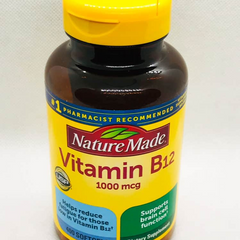 Viên uống bổ sung Vitamin B12 Nature Made 1000mcg - Giúp tăng cường sức khỏe và hỗ trợ chức năng thần kinh, 400 viên