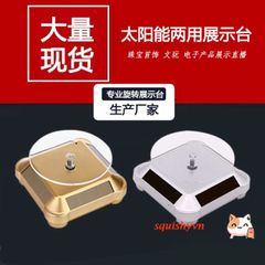 Bàn Xoay Trưng Bày Năng Lượng Mặt Trời 360 Độ - Dụng Cụ Chụp Ảnh Chất Lượng Cao Cho Sản Phẩm Đồ Trang Sức, Đồng Hồ, Tiết Kiệm Năng Lượng