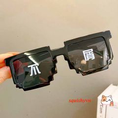 Kính Mát Thug Life Deal with It - Kính Pixel Đen Thời Thượng Cho Nam Nữ, Quà Tặng Chất Lượng Cao, Phong Cách Meme 8 Bit