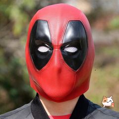 Mặt nạ DEADPOOL Latex - Phụ kiện Halloween và Trung Thu, hoàn hảo cho TikTok và sự kiện hóa trang, chất liệu thân thiện với môi trường.