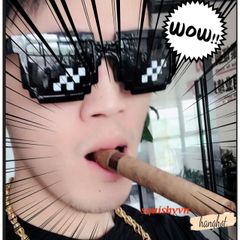 Kính Mát Thug Life Unisex - Kính UV 400 Thời Trang Hài Hước cho Game Thủ và Người Hâm Mộ Meme