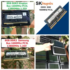 Ram Laptop 8GB DDR3 1600MHz PC3L cho Macbook & Máy Tính Xách Tay - Hynix/Samsung/Kington - Bảo Hành 36 Tháng 1 Đổi 1
