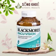 Viên Uống Hỗ Trợ Sức Khỏe Mắt Blackmores Macu-Vision - Thực Phẩm Chức Năng Giúp Bảo Vệ Điểm Vàng và Thị Lực 125 Viên