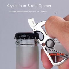 Móc Khóa Đa Năng Chống Gỉ Với Công Cụ Mở Nắp Chai - Phụ Kiện Thông Minh Cho Chìa Khóa, Giá Đỡ Điện Thoại, Bảo Đảm An Toàn