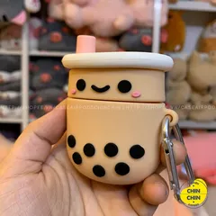 Vỏ Bọc AirPods Trà Sữa Trân Châu Bằng Silicon Dẻo Siêu Cute Cho AirPods 1 2 - Phụ Kiện Tai Nghe Đáng Yêu