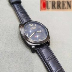 Đồng hồ quartz CURREN 8158 dây da nam phong cách cổ điển thể thao chống thấm nước, quà tặng lý tưởng cho phái mạnh