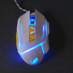 Chuột Gaming Có Dây WAR WOLF T8 - Chống Ồn, Đèn LED, DPI 3500 Cho Game Thủ - Thiết Kế Công Thái Học và Độ Bền Cao