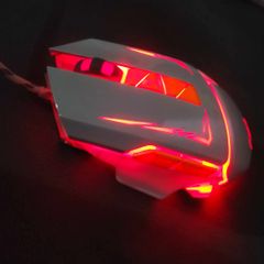 Chuột Gaming Có Dây WAR WOLF T8 - Chống Ồn, Đèn LED, DPI 3500 Cho Game Thủ - Thiết Kế Công Thái Học và Độ Bền Cao
