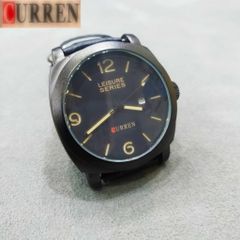 Đồng hồ quartz CURREN 8158 dây da phong cách cổ điển thể thao cho nam, chống thấm nước, màu dạ quang ban đêm, quà tặng hoàn hảo.