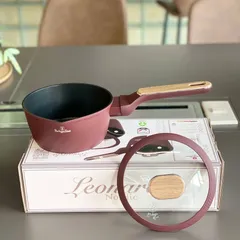 Quánh có nắp Berlinger Haus 16cm màu đỏ Leonardo Nordic - Chống dính TitanPro, Nấu ăn tiện lợi, Quà tặng gia đình hoàn hảo