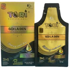 Dầu Gội Phủ Bạc Tori - Không Amoniac, Hương Nước Hoa Tự Nhiên - Che Phủ Tóc Bạc Hiệu Quả, Dưỡng Tóc Mềm Mượt, Hộp 12 Gói 30ml