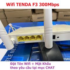Bộ Phát Wifi Tenda F3 300Mbps Đã Qua Sử Dụng - Router Không Dây 3 Ăng Ten, Hướng Dẫn Cài Đặt Tiếng Việt, Bảo Hành 3 Tháng