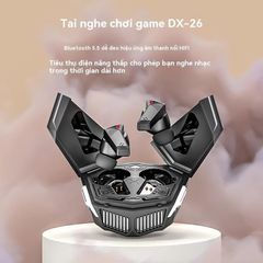 Tai Nghe Bluetooth DX-26 TWS 5.5 - Tai Nghe Gaming Chống Nước, Chống Ồn, Âm Thanh HIFI, Pin Lâu, Đen