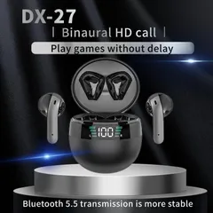 Tai Nghe Bluetooth Không Dây DX27 TWS 5.5 - Âm Thanh HIFI, Chống Nước IPX57, Chống Ồn, Thời Gian Pin Lâu, Tai Nghe Game Cao Cấp