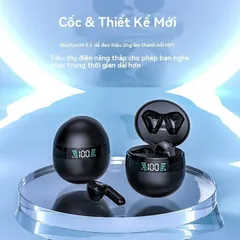 Tai Nghe Bluetooth Không Dây DX27 TWS 5.5 - Âm Thanh HIFI, Chống Nước IPX57, Chống Ồn, Thời Gian Pin Lâu, Tai Nghe Game Cao Cấp