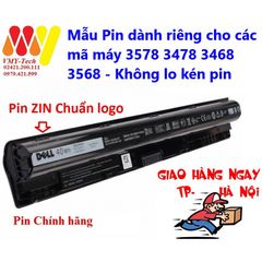 Pin Laptop Dell 3578 3478 3468 3568 - Hàng Chính Hãng Chất Lượng Cao, Tương Thích Tốt, Không Lo Kén Pin