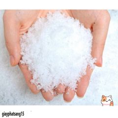 Tuyết Nhân Tạo 1kg - Trang Trí Giáng Sinh Ông Già Noel & Nguyên Liệu Slime Mây - Tuyết Giả Phát Sáng Thắng Lợi