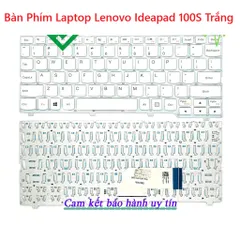 Bàn Phím Laptop Lenovo Ideapad 100S Màu Trắng US Layout - Độ Nhạy Cao, Không Chập Phím, Khắc Lazer Chống Mờ