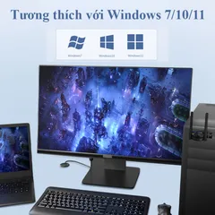 USB Wifi AC1300M 2 Râu Kép - Bộ Thu Phát Sóng Wifi Tốc Độ 1300Mbps 5Ghz/2.4Ghz Cho Laptop & PC - Chuyển Đổi USB 3.0 Wifi5 Nhỏ Gọn Tiện Lợi