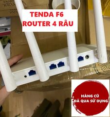 Bộ phát Wifi 4 râu TENDA F6 HÀNG CŨ - Tốc độ 300Mbps, kết nối ổn định, lý tưởng cho mạng internet gia đình và văn phòng