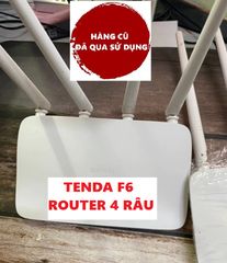 Bộ phát Wifi 4 râu TENDA F6 HÀNG CŨ - Tốc độ 300Mbps, kết nối ổn định, lý tưởng cho mạng internet gia đình và văn phòng