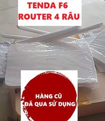 Bộ phát Wifi 4 râu TENDA F6 HÀNG CŨ - Tốc độ 300Mbps, kết nối ổn định, lý tưởng cho mạng internet gia đình và văn phòng