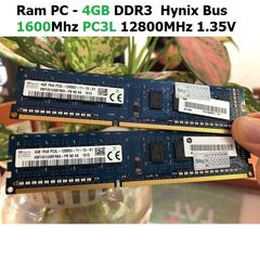 Ram PC 4GB DDR3 Hynix/Samsung 1600Mhz PC3L 12800MHz 1.35V cho Máy Tính Để Bàn - Bảo Hành 36 Tháng, Đổi 1