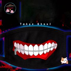 Mặt Nạ Hóa Thân Kaneki Ken - Khẩu Trang Tokyo Ghoul Dành Cho Fan Anime - Chất Liệu Cotton Cao Cấp