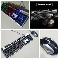 Combo Bộ Bàn Phím Chuột Gaming EWEADN K006 Đen - Giả Cơ Chống Nước LED 7 Màu - Phụ Kiện Chuyên Dụng Cho Gamer và Văn Phòng
