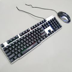 Combo Bộ Bàn Phím Chuột Gaming EWEADN K006 Đen - Giả Cơ Chống Nước LED 7 Màu - Phụ Kiện Chuyên Dụng Cho Gamer và Văn Phòng
