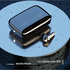 Tai Nghe Bluetooth M19 Pro Nhét Tai Không Dây Chính Hãng Chống Nước IPX7, Cảm Ứng, Chống Ồn, Âm Bass Mạnh, Pin Trâu