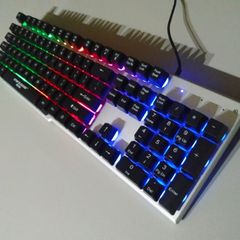 Combo Bàn Phím Chuột Gaming EWEADN K006 (Đen) Giả Cơ LED RGB 7 Màu Chống Nước - Thiết Bị Chơi Game Đỉnh Cao Cho PC và Laptop