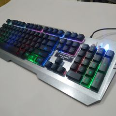 Combo Bàn Phím Chuột Gaming EWEADN K005 Đen, Giả Cơ LED 7 Màu, Chống Nước - Dành Cho Gamer và Nhân Viên Văn Phòng