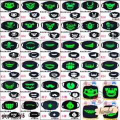 Khẩu Trang Hip Hop Đầu Lâu Phát Sáng - Kháng Bụi, Chất Liệu Cotton - Quà Tặng Thời Trang Độc Đáo