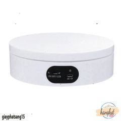 Bàn Xoay 360 Độ Chụp Ảnh Đế Xoay - Thiết Bị Trưng Bày Sản Phẩm Chuyên Nghiệp Màu Đen Trắng, Hỗ Trợ Quay Video Tại Nhà