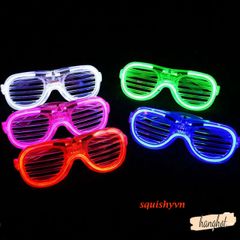 Kính Rèm LED Thug Life Phát Sáng Nhiều Màu - Kính Dạ Quang Độc Đáo Cho Tiệc Tùng, Dạo Phố, Gợi Cảm Ứng Dụng Nghệ Thuật