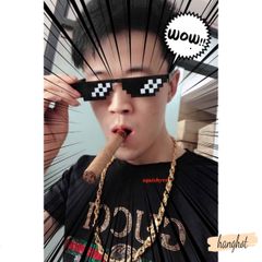 Kính Mosaic Thug Life Hip Hop - Kính Mát Pixelated UV400 Dành Cho Nam Nữ - Phong Cách Thời Trang Nổi Bật