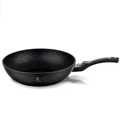 Chảo Sâu Lòng Berlinger Haus BH/1638N - 28cm, Chống Dính 3 Lớp, An Toàn Cho Sức Khỏe, Dùng Được Cho Bếp Từ, Màu Đen & Hồng Vàng
