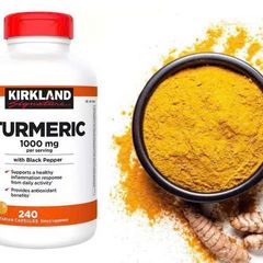 Viên Uống Tinh Chất Nghệ Tiêu Đen Kirkland Signature Turmeric 1000MG 320 Viên - Hỗ Trợ Sức Khỏe Chống Oxy Hóa và Tiêu Hóa