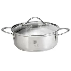 Nồi Bếp Từ Berlinger Haus BH/6282 28cm - Thép Không Gỉ Cao Cấp, Nắp Kính Chịu Nhiệt - Dụng Cụ Nhà Bếp Tiện Lợi