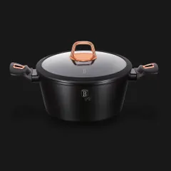 Nồi Bếp Từ Berlinger Haus BH/1642N 24cm Đen Vàng Hồng - Chống Dính Cao Cấp, Tiết Kiệm Năng Lượng, Thiết Kế Sang Trọng