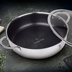 Nồi Chảo Tổ Ong Berlinger Haus BH/7446 28cm - Chống Dính Eterna, Thép Không Gỉ, An Toàn Với Bếp Từ, Dung Tích 6.1L