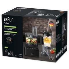Máy Xay Đa Năng Braun FP3132BK - Thiết Bị Chế Biến Thực Phẩm 7 Trong 1, Công Suất 800W, Dung Tích 2.1L, Dễ Sử Dụng và Vệ Sinh