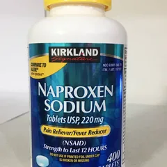 Viên uống giảm đau hạ sốt Kirkland Signature Naproxen Sodium 220mg - Giảm đau hiệu quả, hạ sốt nhanh chóng, 400 viên tiện lợi cho gia đình
