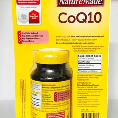 Viên Uống Bổ Tim Mạch CoQ10 200mg Nature Made - Hỗ Trợ Sức Khỏe Tim Mạch, Giảm Nguy Cơ Đột Quỵ, 140 Viên
