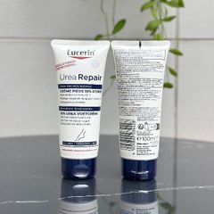 Kem Dưỡng Da Chân Eucerin UreaRepair PLUS 10% Urea - Giải Pháp Giảm Nứt Nẻ, Cấp Ẩm Chuyên Sâu, Dưỡng Mềm Da Khô 100ml