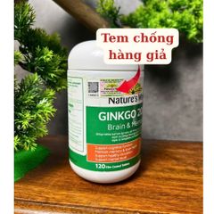 Viên uống bổ não Nature’s Way Ginkgo 2000 - Tăng cường trí nhớ và chức năng nhận thức, 120 viên, nhập khẩu Úc chính ngạch