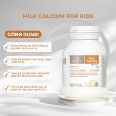 Viên Canxi Sữa Bio Island 90 Viên - Thực Phẩm Chức Năng Hỗ Trợ Phát Triển Chiều Cao Và Sức Khỏe Cho Bé - Nhập Khẩu Úc